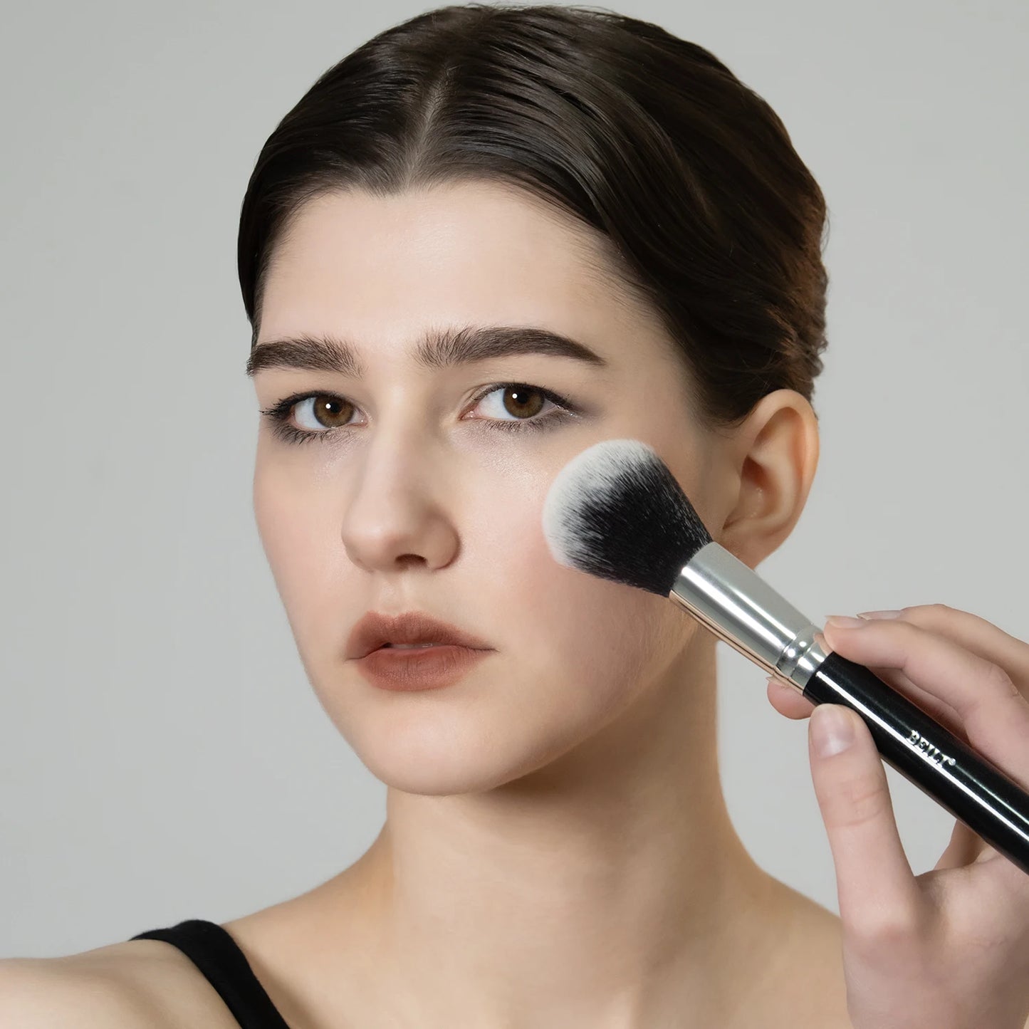 BEILI Black Makeup Brush Sets Professional Natural Goat Fiber Hair Brush Foundation Kakubi Contour Eyeshadow Beauty Tool Brochas